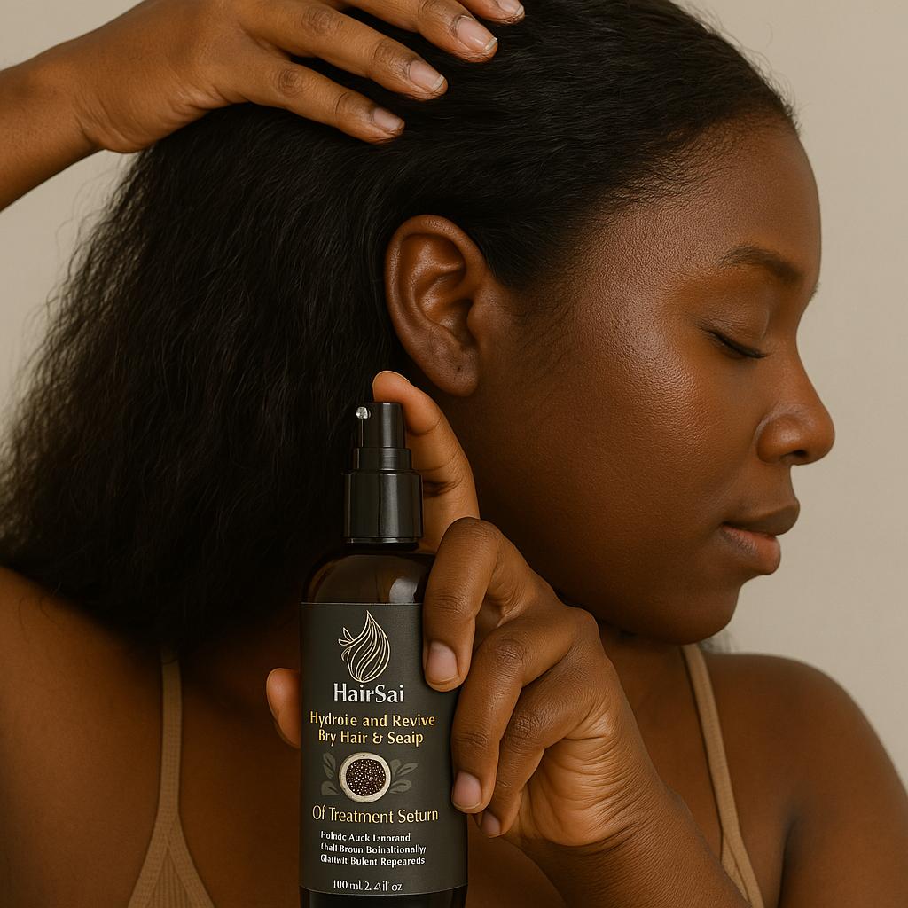 “Hairsaj Oil Treatment Serum – Hydrate & Revive Dry Hair” $25